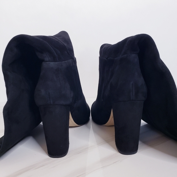 Sam Edelman Boots Caprice Suede Black Knee Height - Picture 3 of 12
